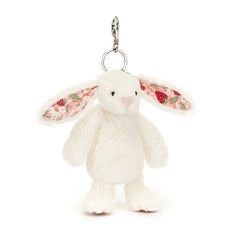 Blossom Cream Bunny Berry Bag Charm