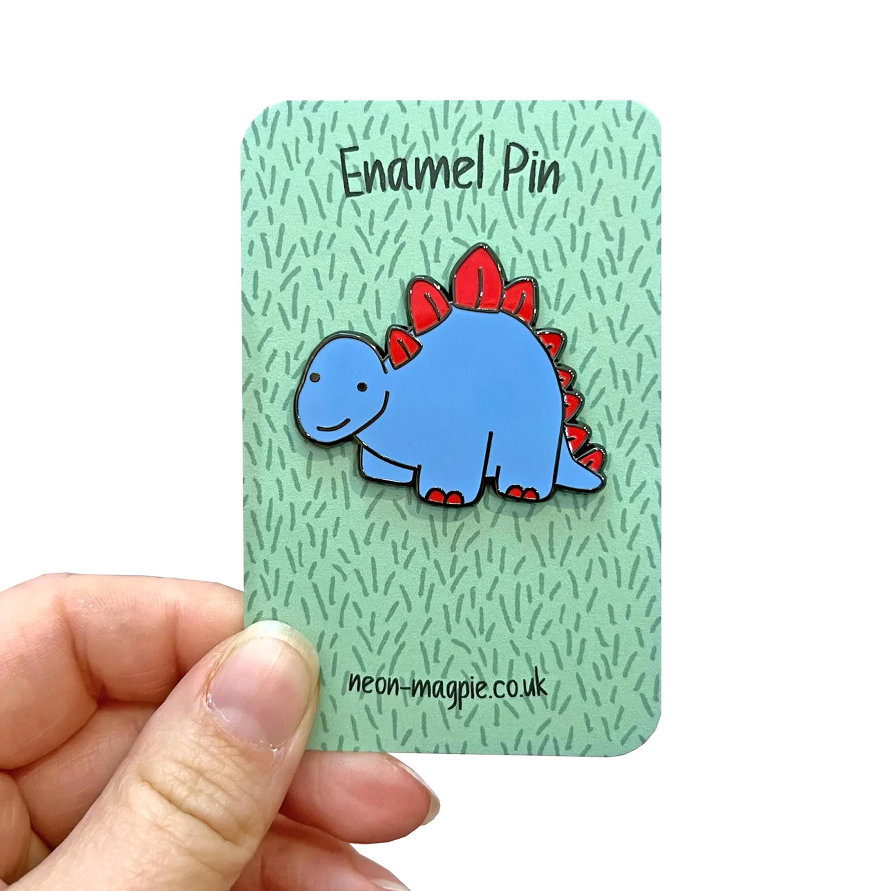 Dinosaur Enamel Pin Badge - Paper Tiger