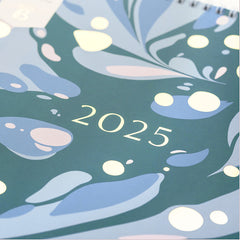 2025 Family Calendar Pine Marble