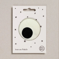 Giant Eyeball Iron on Patch Set of 2