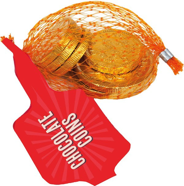 Gold Net Milk Chocolate Coins 25g