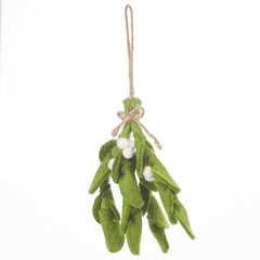 Handmade Mistletoe Sprig Christmas Decoration