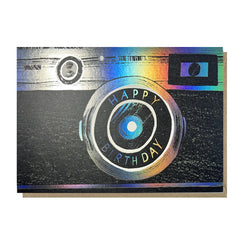 Happy Birthday Retro Camera Card