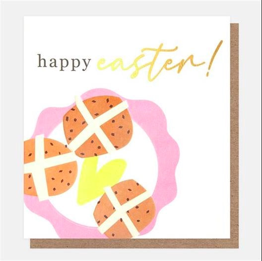 Happy Easter Hot Cross Buns Card