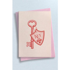 Key To My Heart Valentine's Card