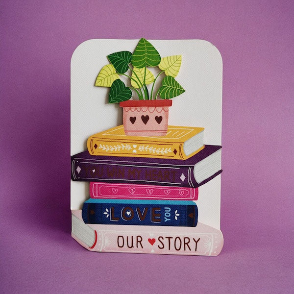 Love Story Paper Cut Card