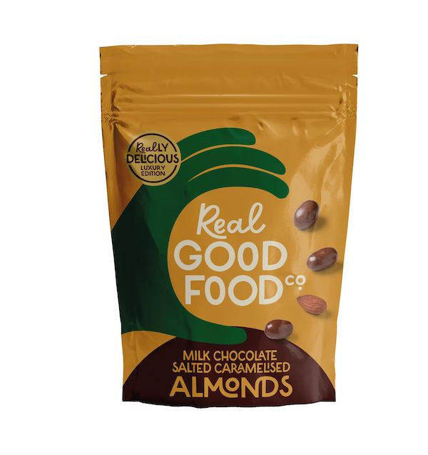 Milk Chocolate Salted Caramelised Almonds 150g