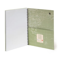 Never Stop Exploring 3-in-1 A4 Spiral Bound Notebook