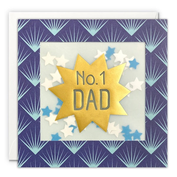 No.1 Dad Deco Shakies Card