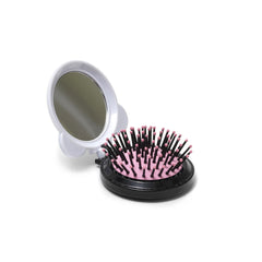 Panda Compact Hair Brush & Mirror