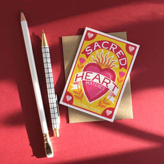 Sacred Heart Matchbox Mini Card