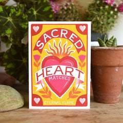 Sacred Heart Matchbox Mini Card