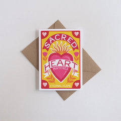 Sacred Heart Matchbox Mini Card