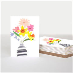 Spring Florals in Blue Vase Pack of 10 Easter Notecards