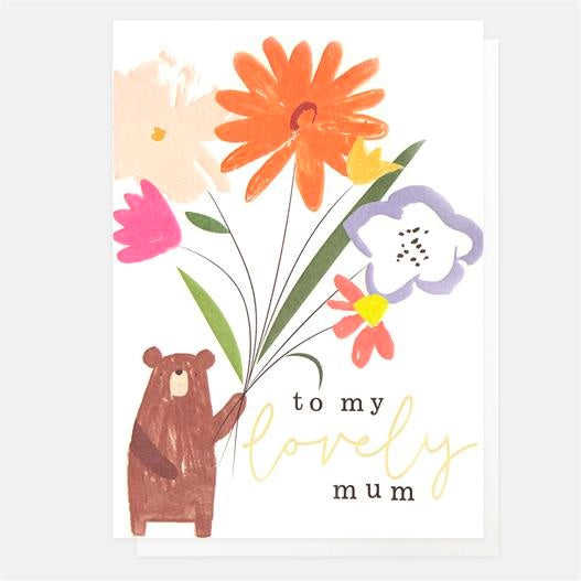 To My Lovely Mum Bear Card