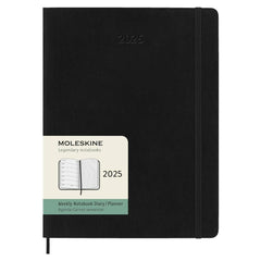 Moleskine 2025 12M Weekly Diary XL Black Softcover