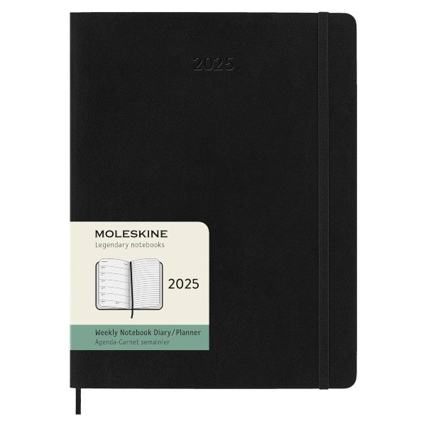 Moleskine 2025 12M Weekly Diary XL Black Hardcover