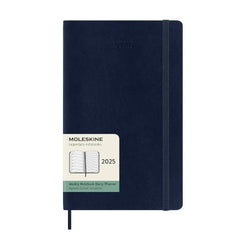 Moleskine 2025 12M Weekly Diary Large Sapphire Blue Softcover