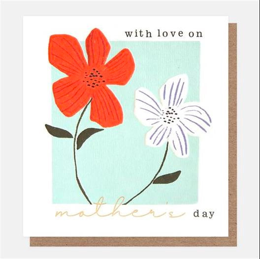 With Love on Mother's Day Floral Card