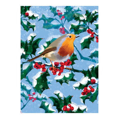 Robin In Holly Box of 8 Cards