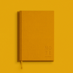 Blank Canvas Yellow A5 Lined Notebook