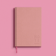 Blank Canvas Pink A5 Lined Notebook