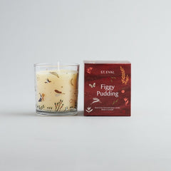 Christmas Wonderland Figgy Pudding Glass Candle