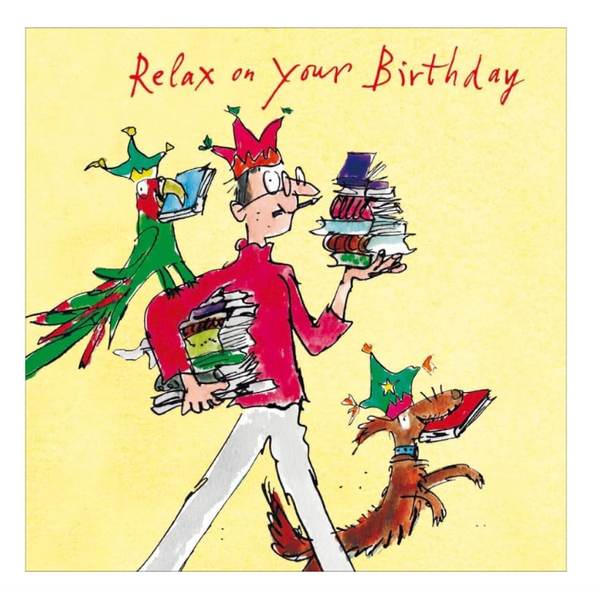 Relax on Your Birthday Books Card