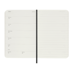 Moleskine 2025 12M Weekly Diary Pocket Black Softcover