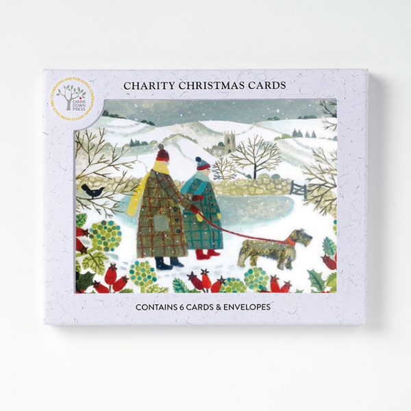 Walk In The Snow Charity Pack of 6 Christmas Cards