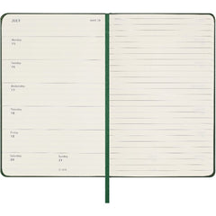 Moleskine 2024 Weekly Planner Pocket Hardcover Green