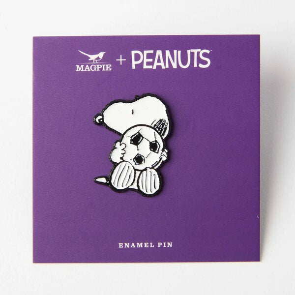 Peanuts Snoopy Football Enamel Pin