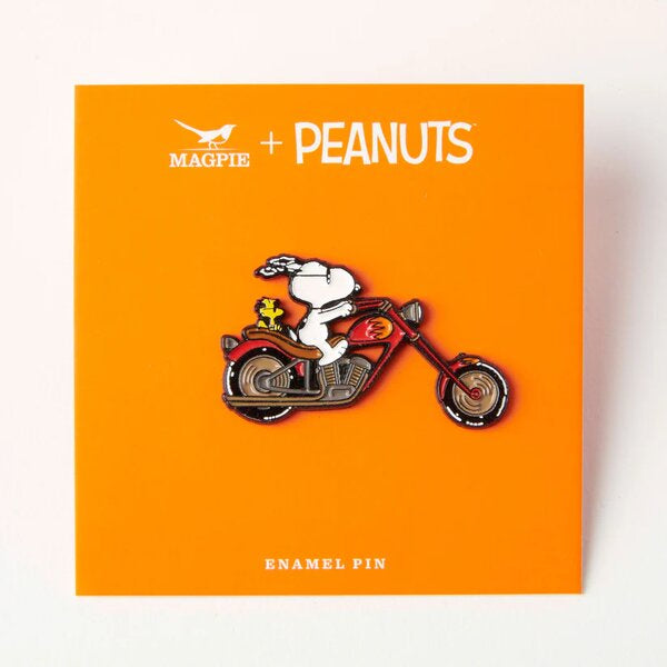 Peanuts Snoopy Biker Enamel Pin