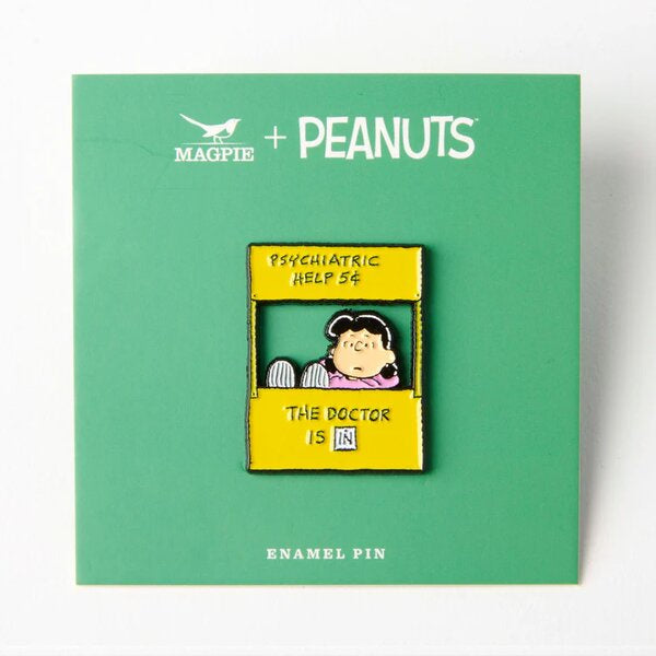 Peanuts Help Enamel Pin