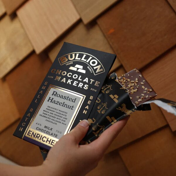 Bullion Roasted Hazelnut Chocolate Bar