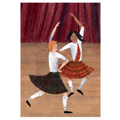 Ceilidh Dancers Alice Newman Card