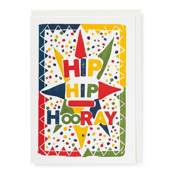 Hip Hip Hooray Colourful Card