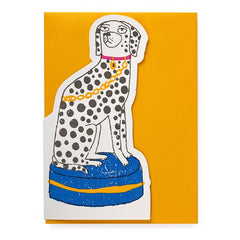 Dalmatian Cut Out Card