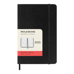 Moleskine 2025 12M Daily Pocket Black Softcover