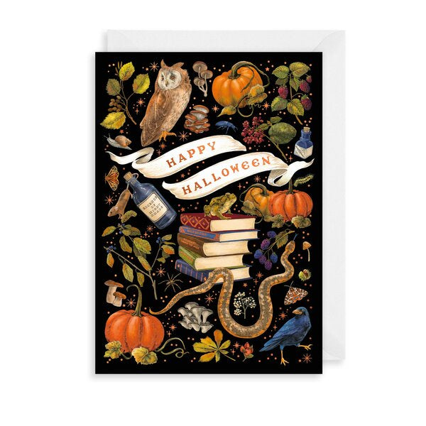 Happy Halloween Witchcraft Card