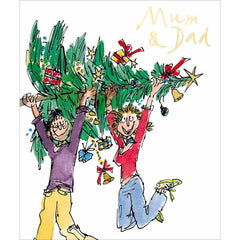 Quentin Blake Mum and Dad Christmas Card