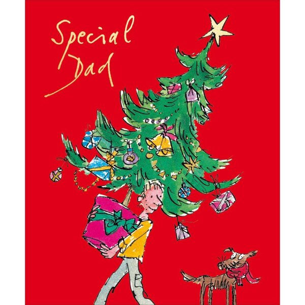 Quentin Blake Christmas Dad Christmas Card