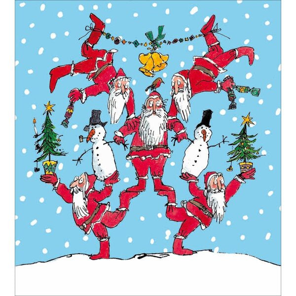 Quentin Blake Happy Santas Card Pack