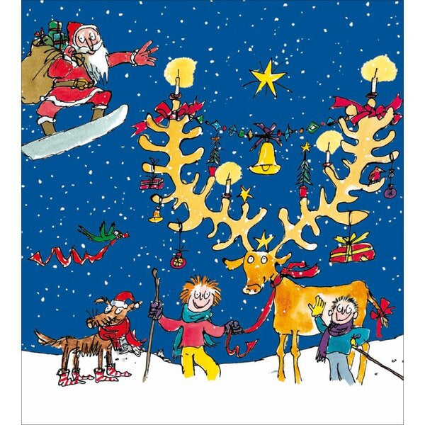 Quentin Blake Happy Christmas Card Pack