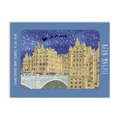 North Bridge Gold Foil Christmas Card Box