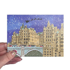 North Bridge Gold Foil Christmas Card