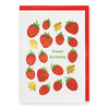 Happy Birthday Strawberries and Bees Card