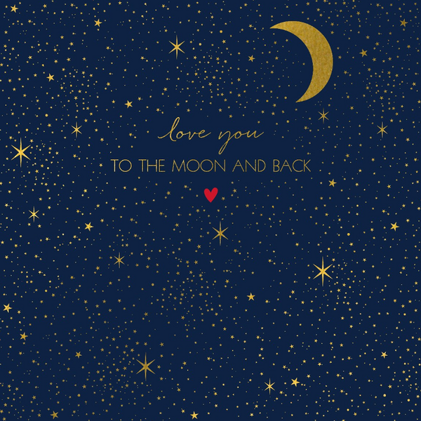 Large Love You To The Moon And Back Card