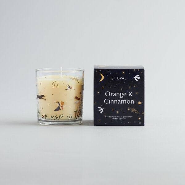 Christmas Wonderland Orange & Cinnamon Glass Candle