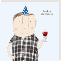 Aged to Perfection Red Wine Birthday Card